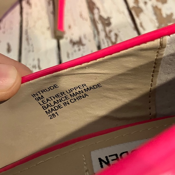 Steve Madden Size 9 Intrude HOT Pink Patent Leather Stiletto High Heel Shoes - Picture 6 of 9